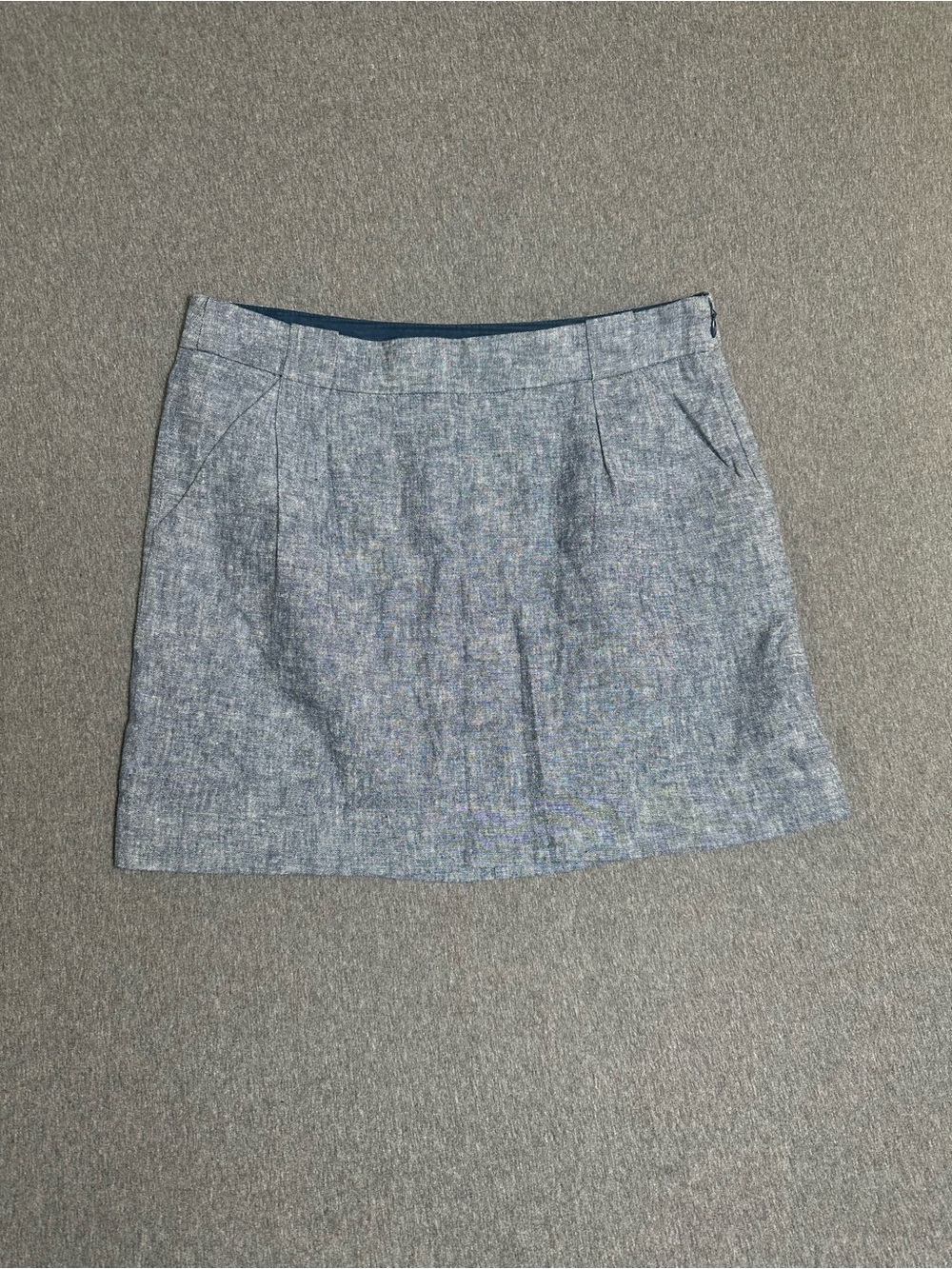 The Limited Light Blue Tweed Mini Skirt